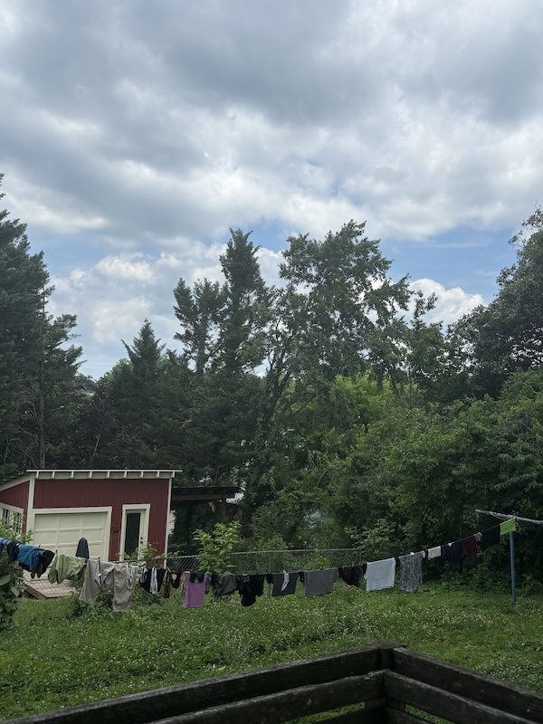 laundry on the line