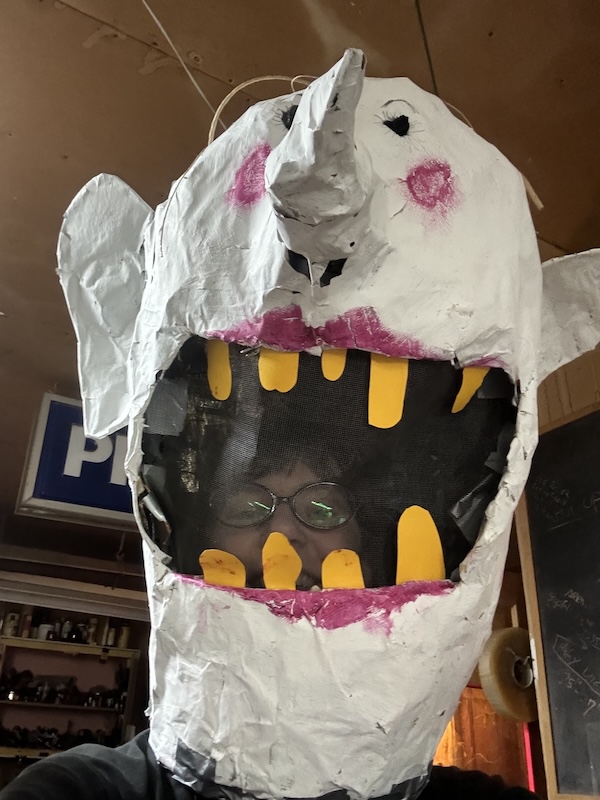august 8, me in a mask they made
